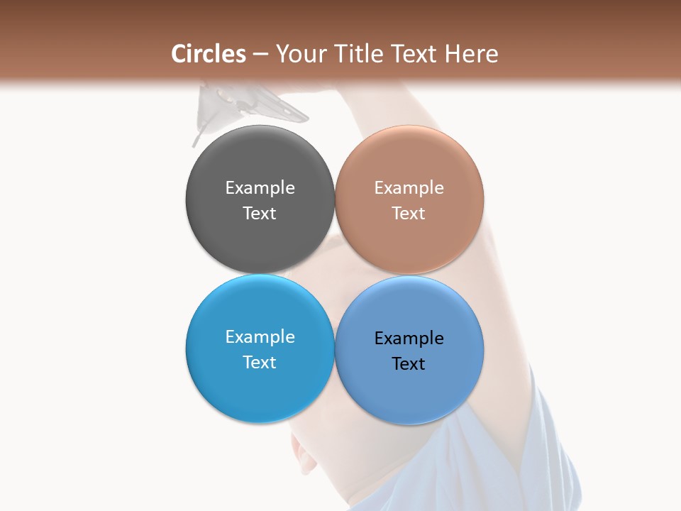 Frost Background Cube PowerPoint Template