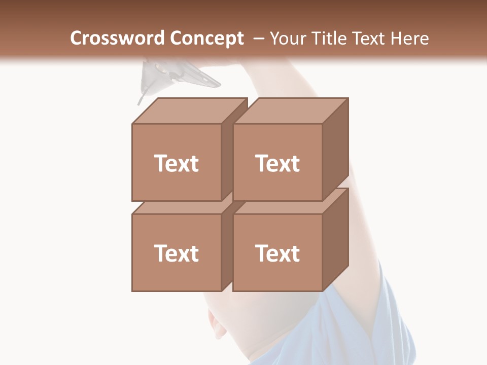 Frost Background Cube PowerPoint Template