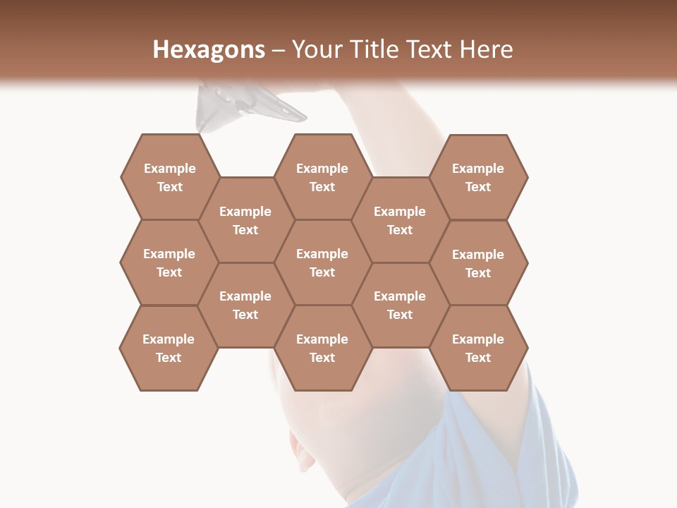 Frost Background Cube PowerPoint Template