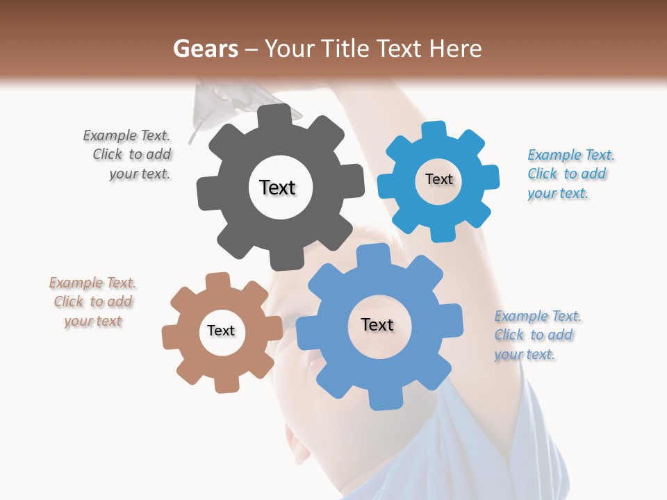 Frost Background Cube PowerPoint Template