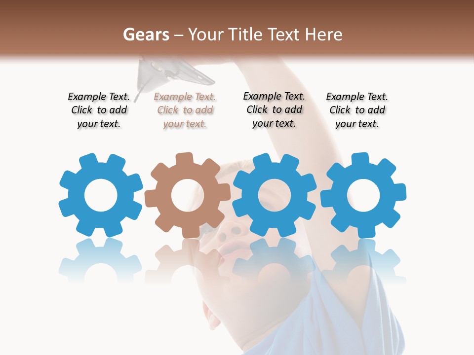 Frost Background Cube PowerPoint Template