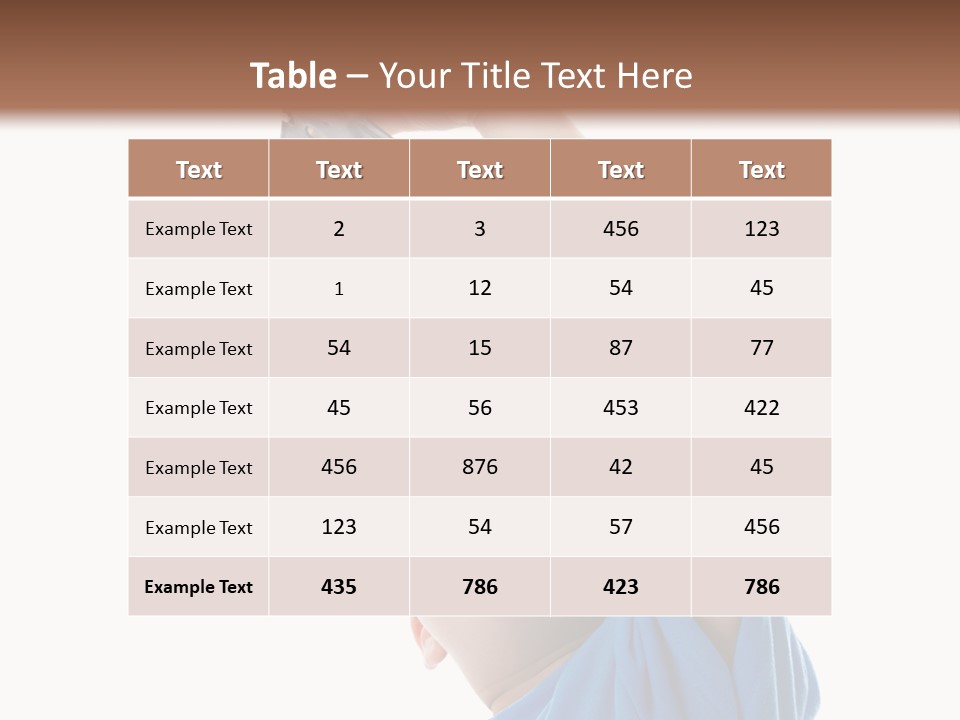 Frost Background Cube PowerPoint Template