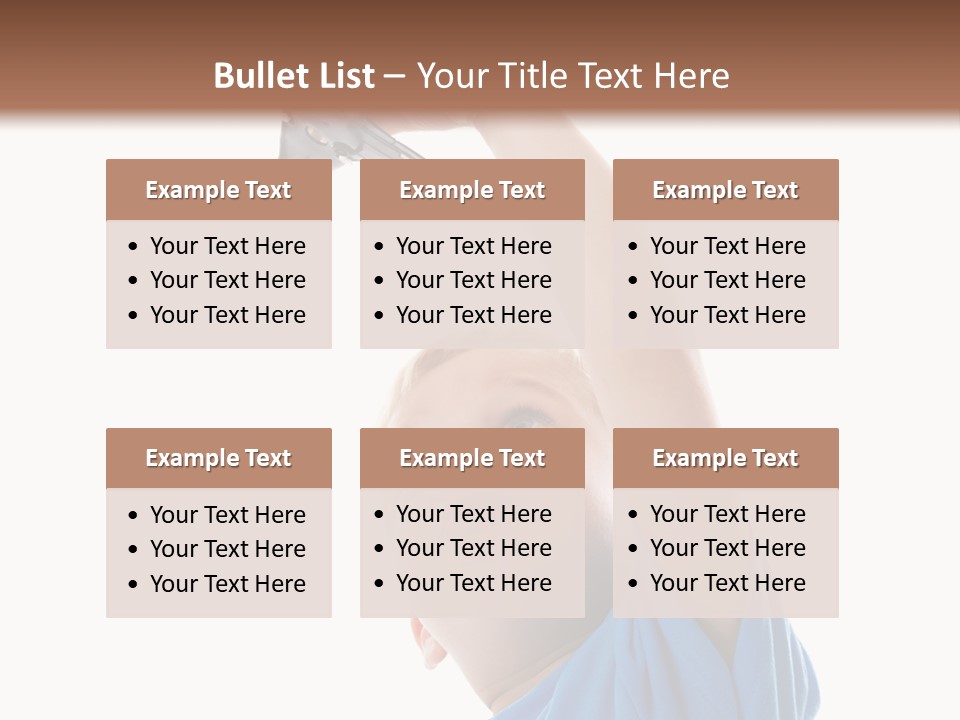 Frost Background Cube PowerPoint Template