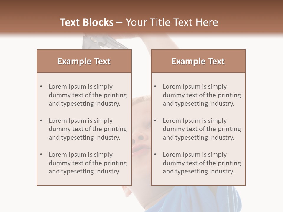 Frost Background Cube PowerPoint Template