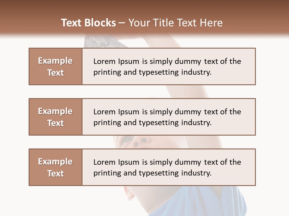 Frost Background Cube PowerPoint Template