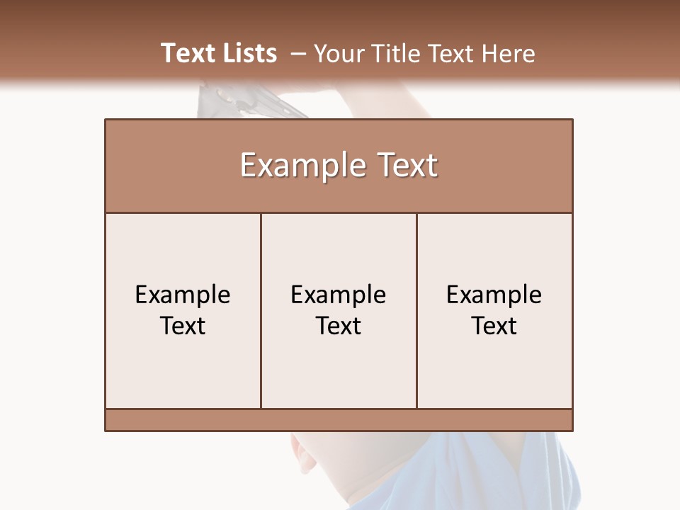Frost Background Cube PowerPoint Template