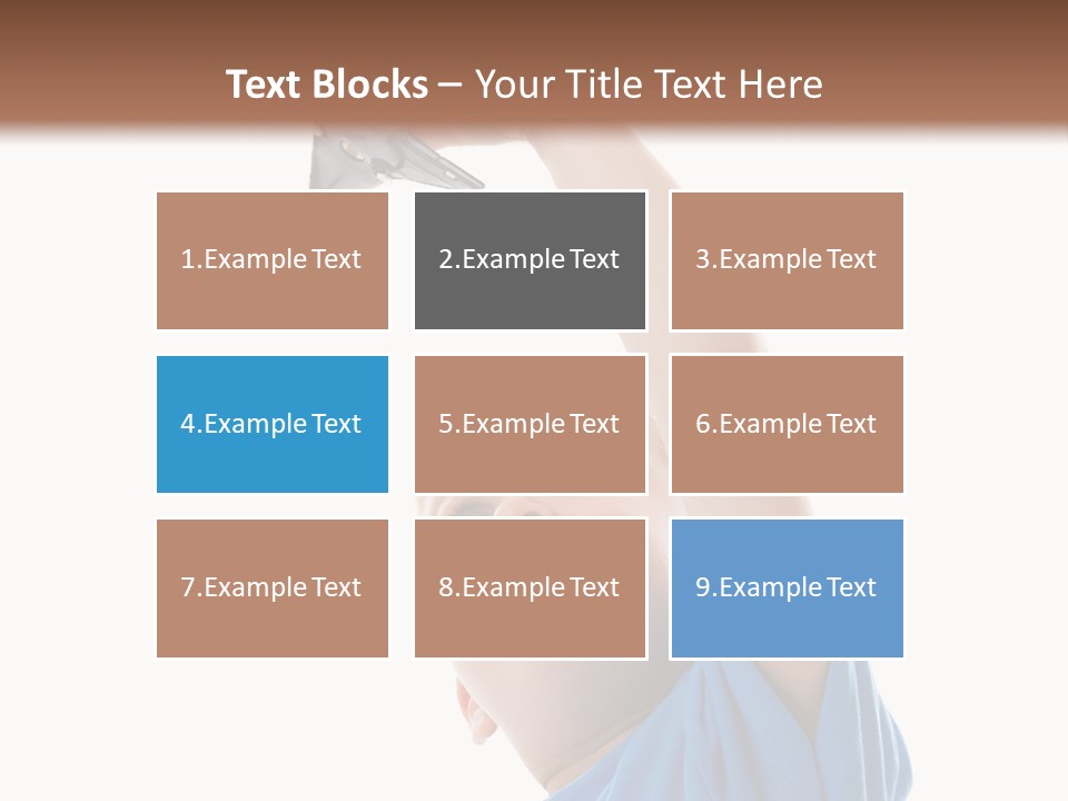 Frost Background Cube PowerPoint Template