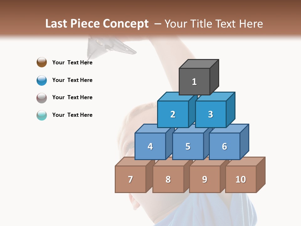 Frost Background Cube PowerPoint Template