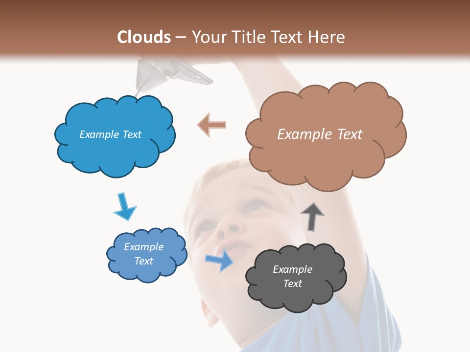 Frost Background Cube PowerPoint Template