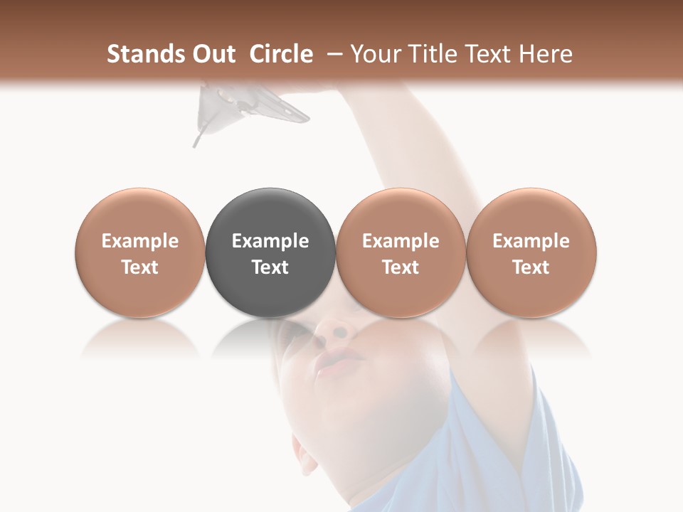 Frost Background Cube PowerPoint Template