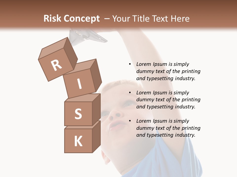 Frost Background Cube PowerPoint Template