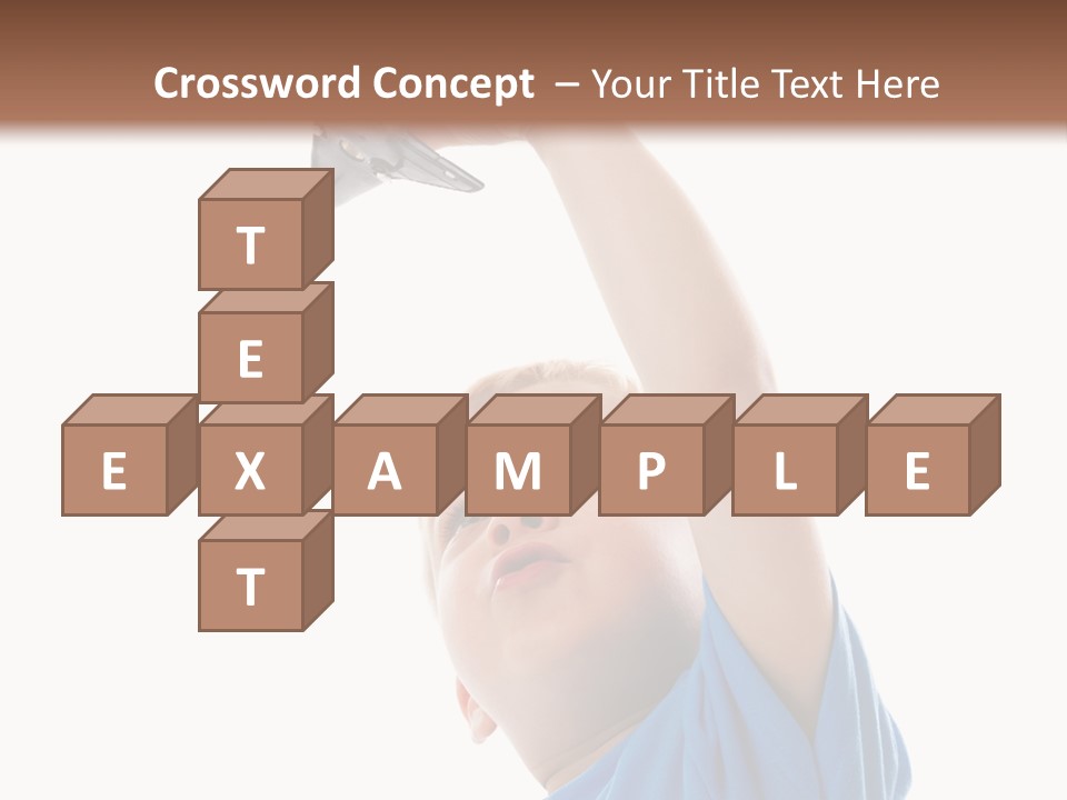 Frost Background Cube PowerPoint Template