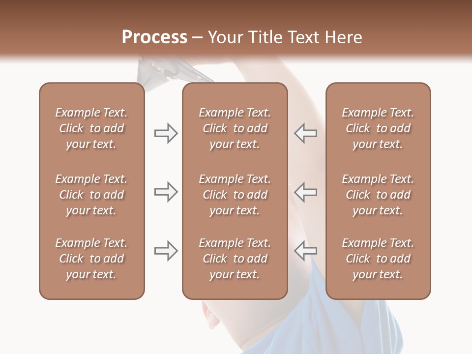 Frost Background Cube PowerPoint Template