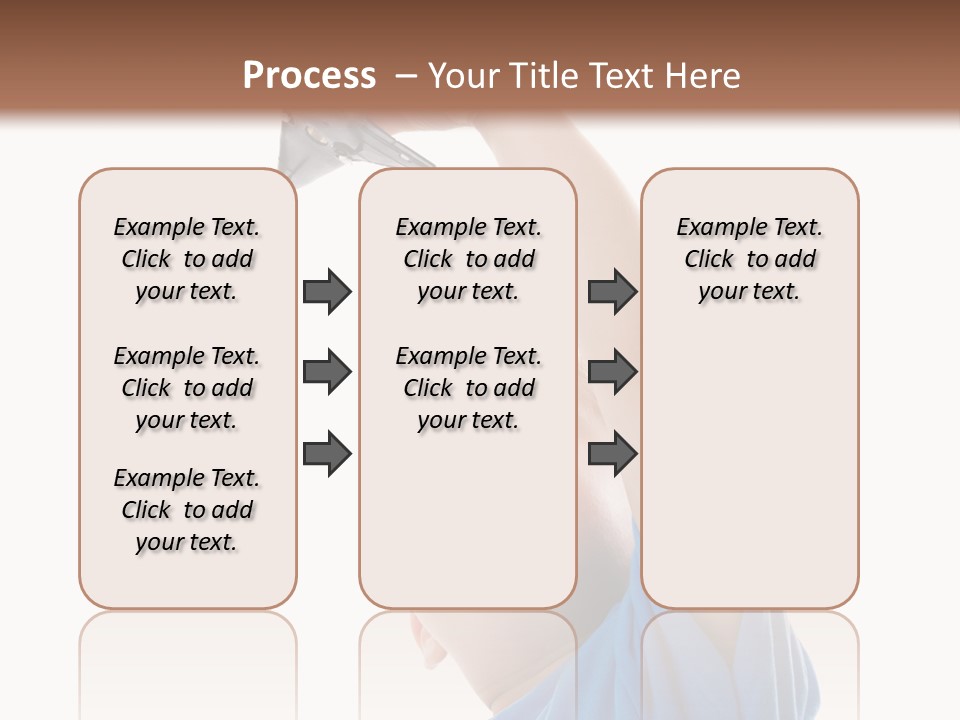 Frost Background Cube PowerPoint Template