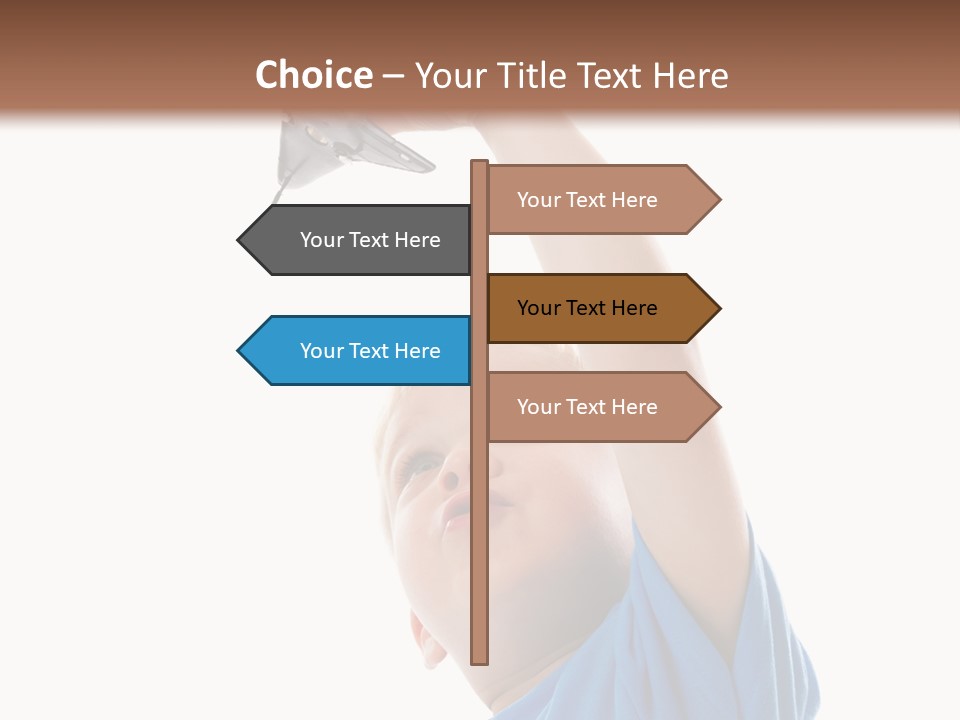 Frost Background Cube PowerPoint Template