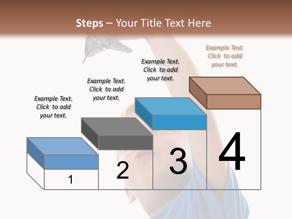 Frost Background Cube PowerPoint Template