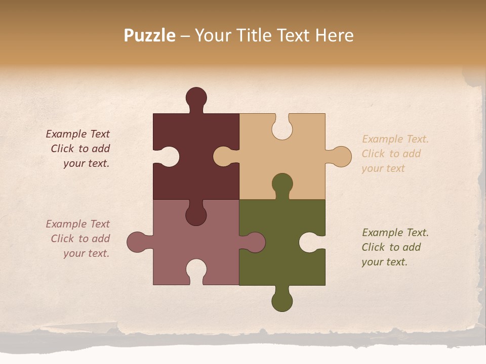 Retro Stained Document PowerPoint Template