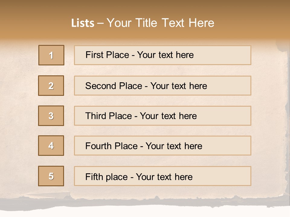 Retro Stained Document PowerPoint Template