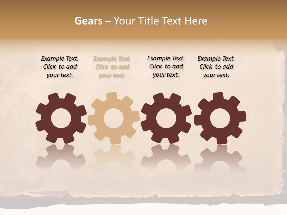 Retro Stained Document PowerPoint Template