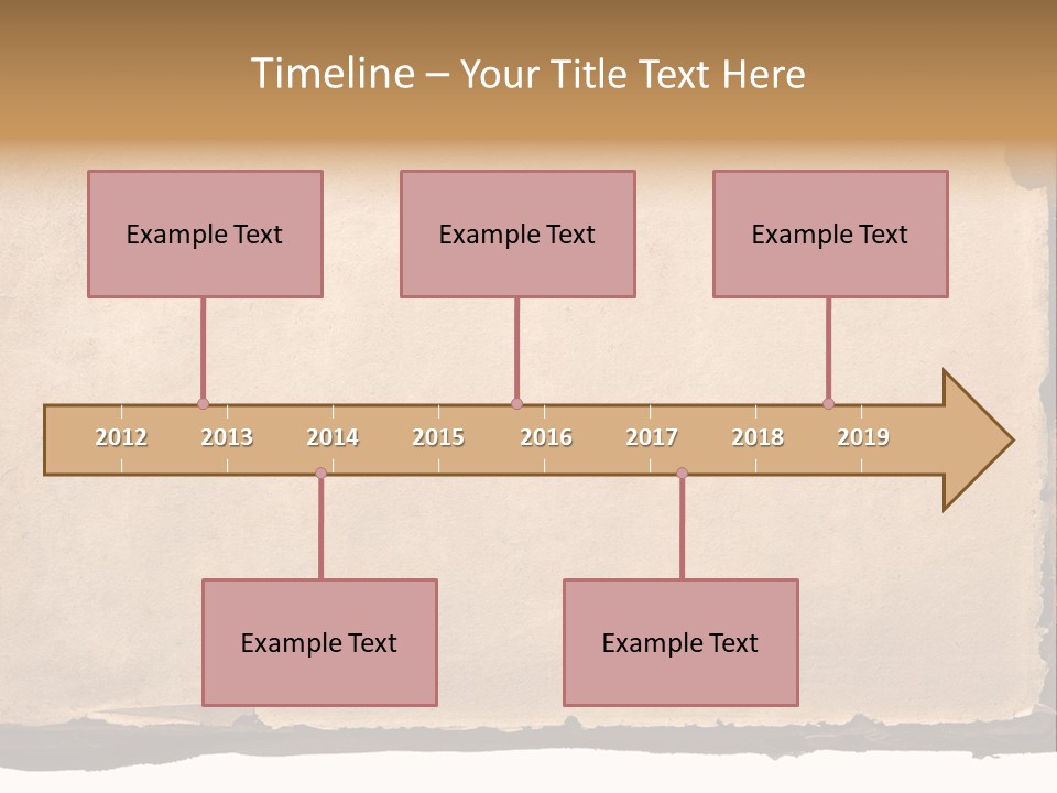 Retro Stained Document PowerPoint Template