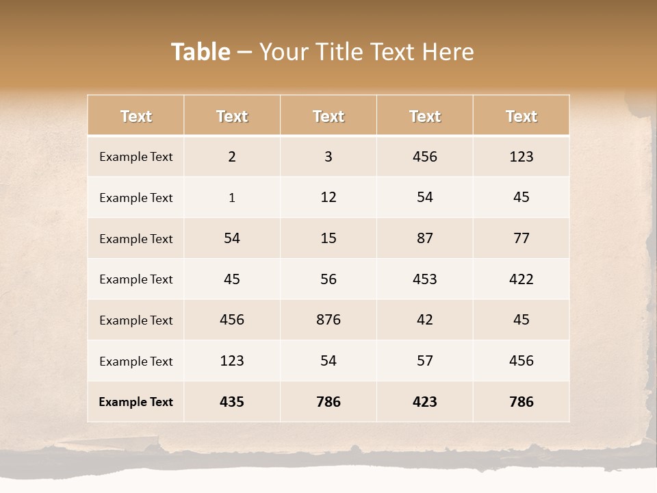 Retro Stained Document PowerPoint Template