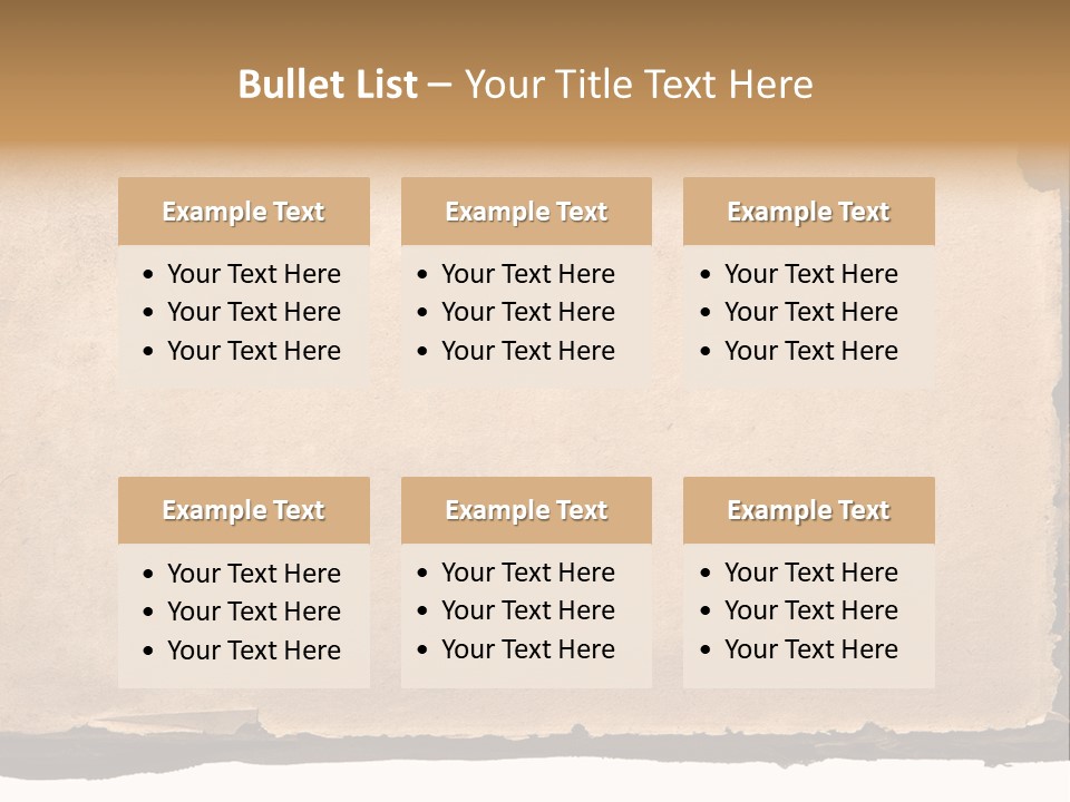 Retro Stained Document PowerPoint Template