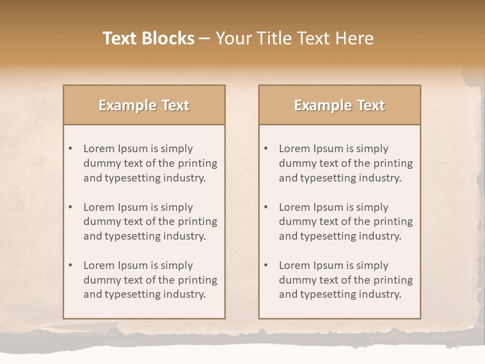 Retro Stained Document PowerPoint Template