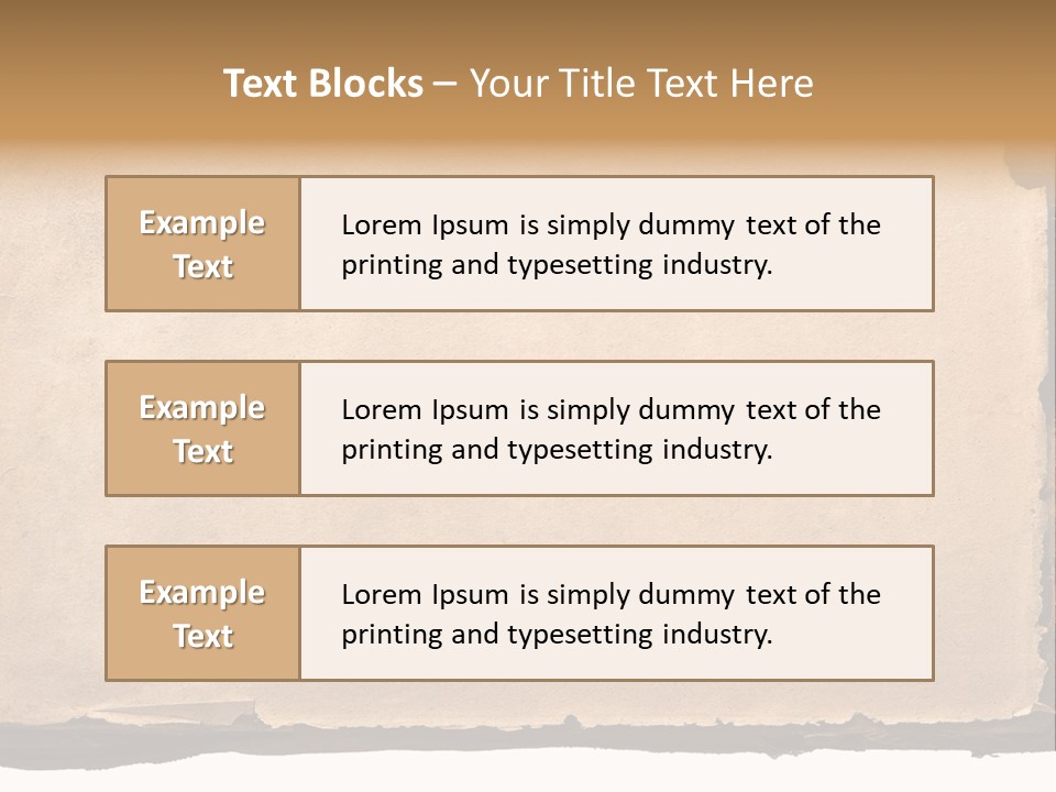 Retro Stained Document PowerPoint Template