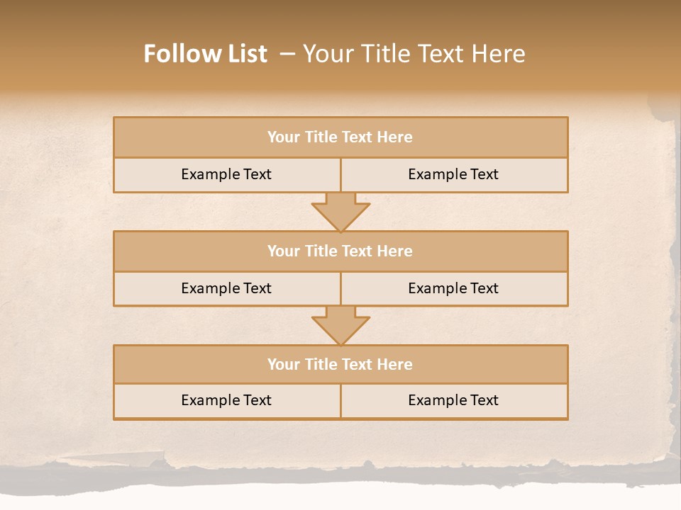 Retro Stained Document PowerPoint Template