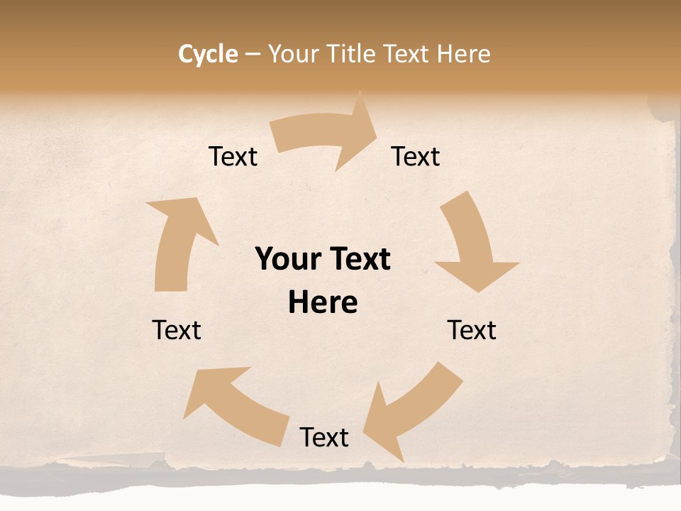 Retro Stained Document PowerPoint Template