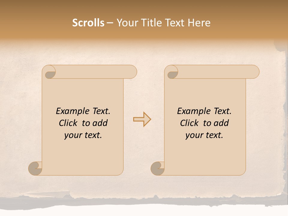 Retro Stained Document PowerPoint Template