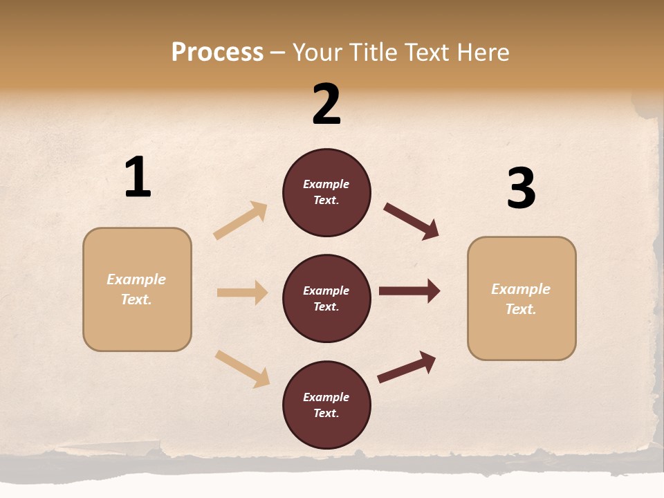 Retro Stained Document PowerPoint Template