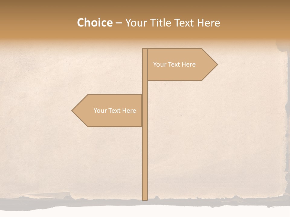 Retro Stained Document PowerPoint Template