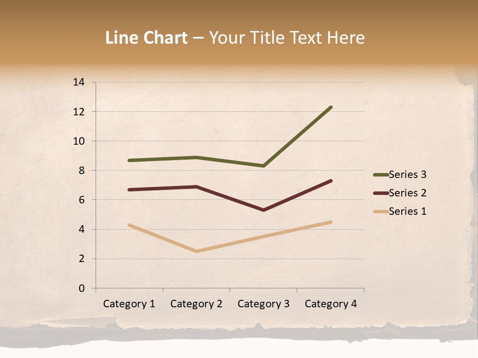 Retro Stained Document PowerPoint Template