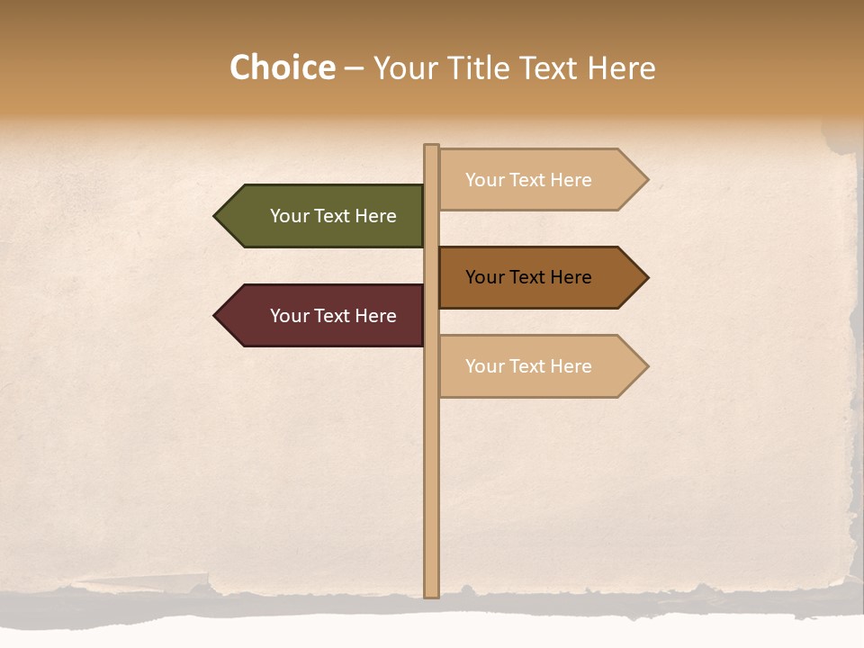 Retro Stained Document PowerPoint Template