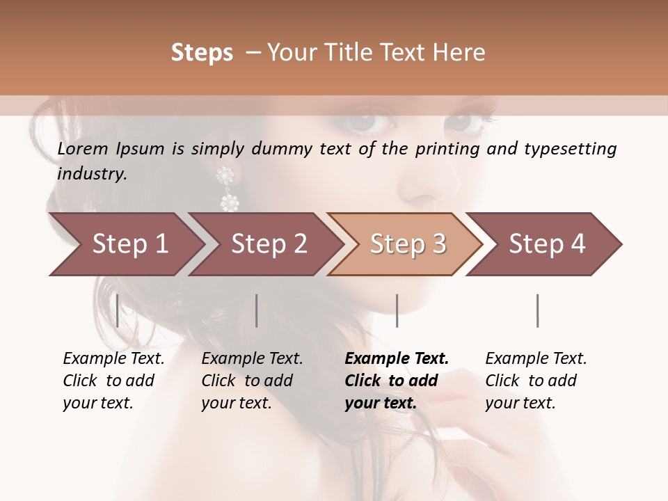 Makeup Precious Face PowerPoint Template