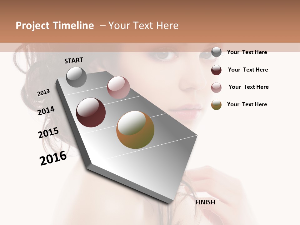 Makeup Precious Face PowerPoint Template