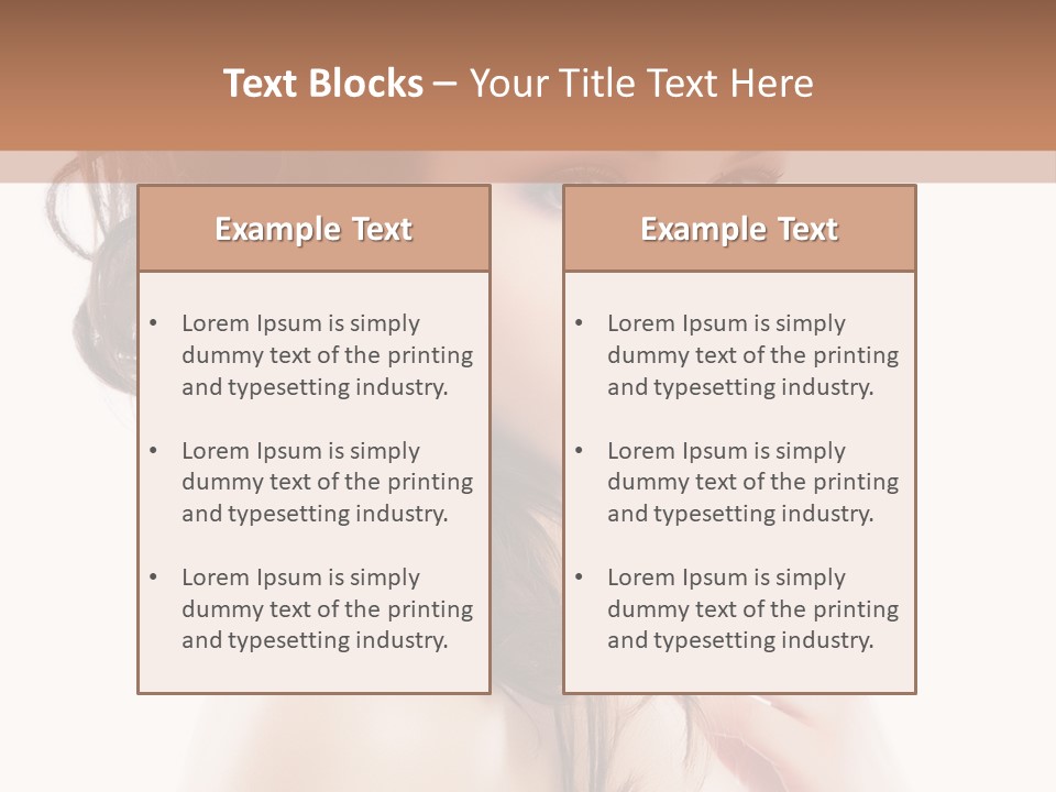 Makeup Precious Face PowerPoint Template