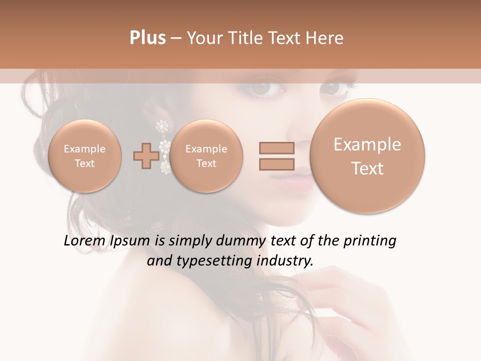 Makeup Precious Face PowerPoint Template