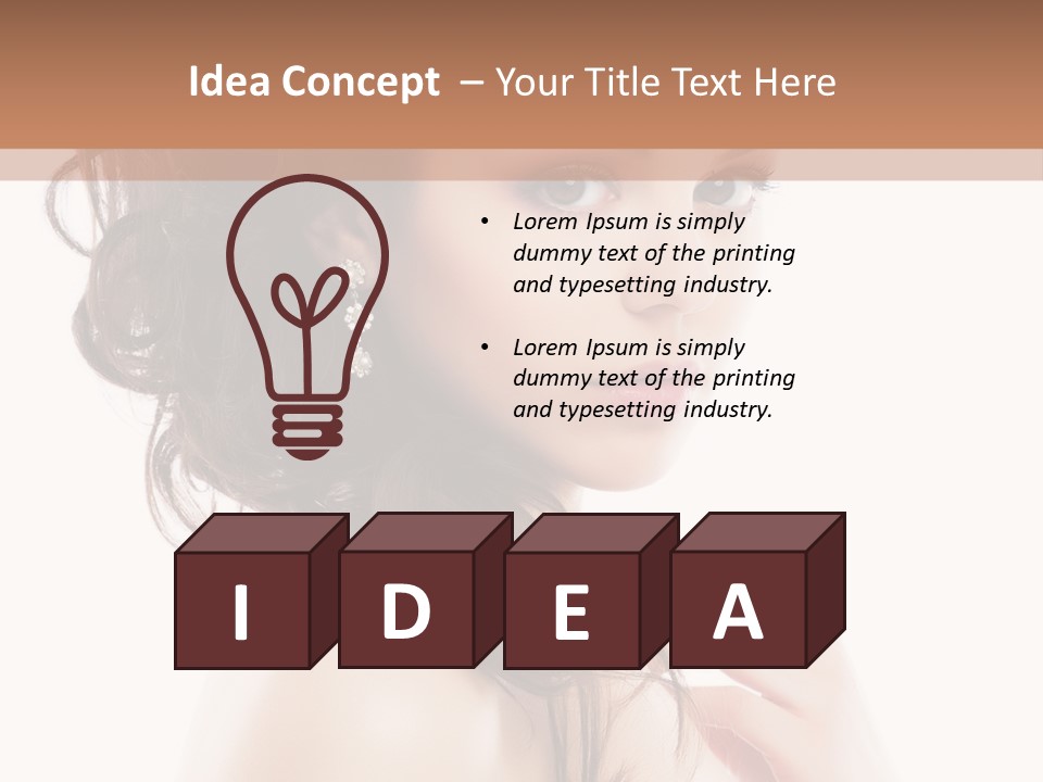 Makeup Precious Face PowerPoint Template