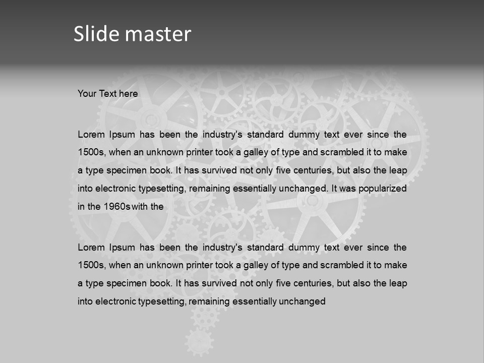 Contemplation Cognitive Problem PowerPoint Template