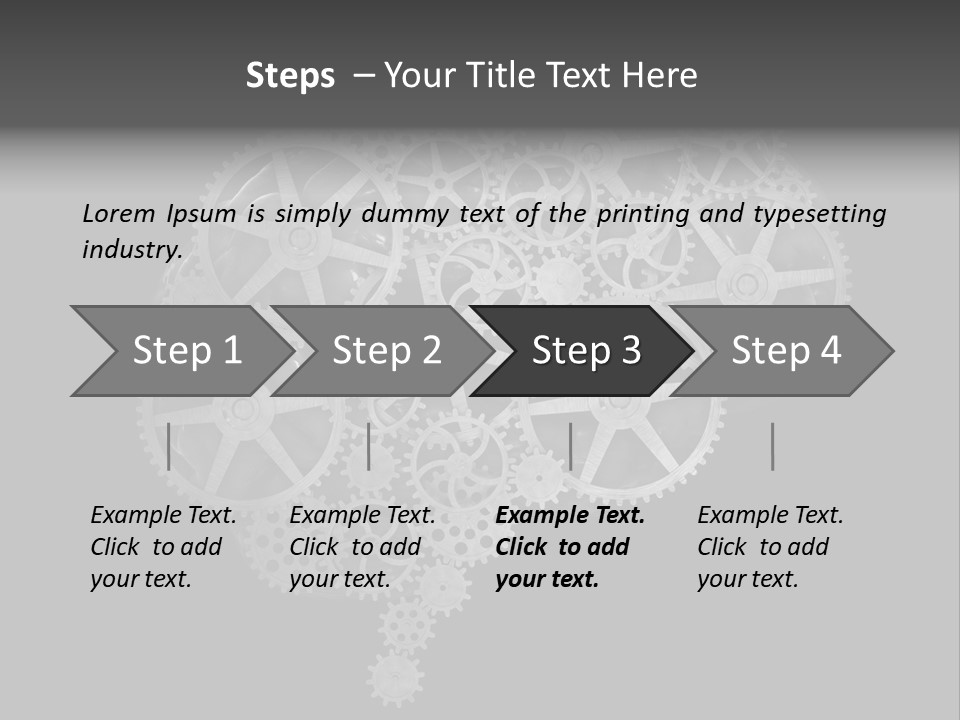 Contemplation Cognitive Problem PowerPoint Template