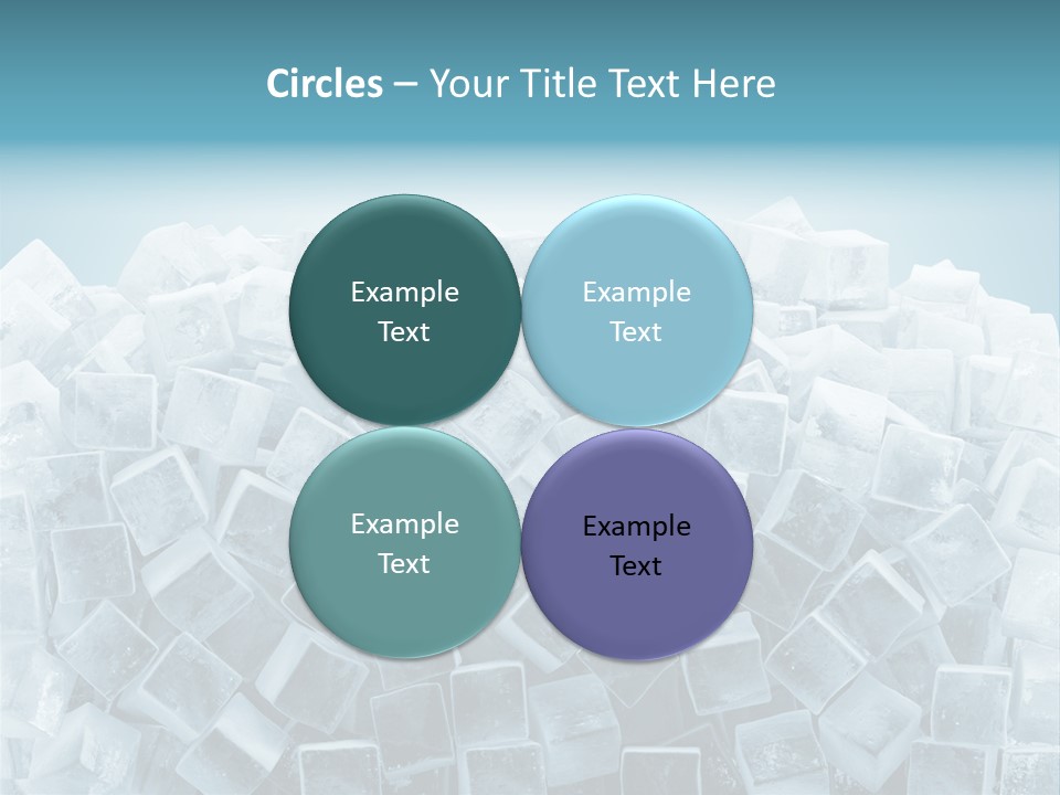 Frost Background Cube PowerPoint Template