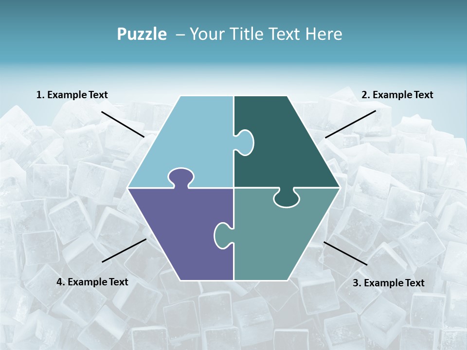 Frost Background Cube PowerPoint Template