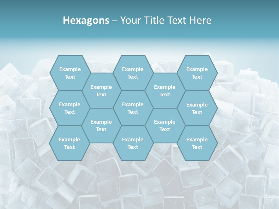 Frost Background Cube PowerPoint Template