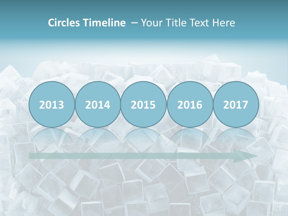 Frost Background Cube PowerPoint Template