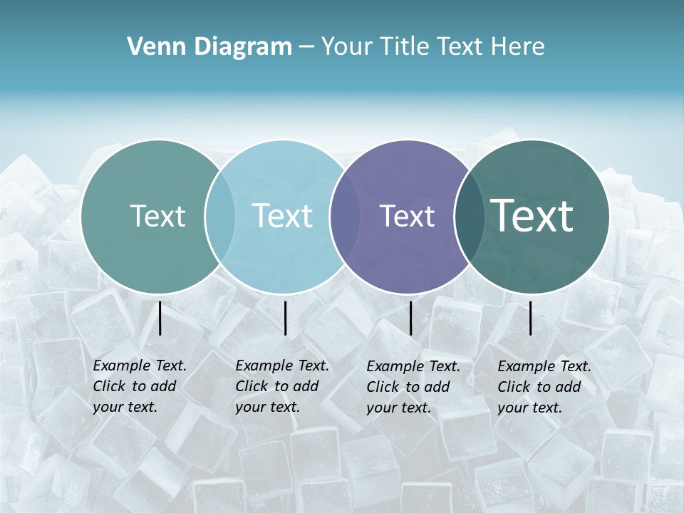 Frost Background Cube PowerPoint Template