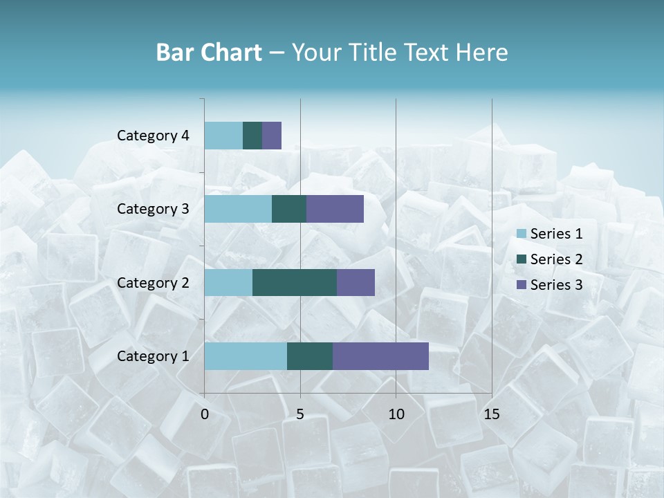 Frost Background Cube PowerPoint Template