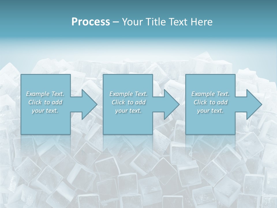 Frost Background Cube PowerPoint Template