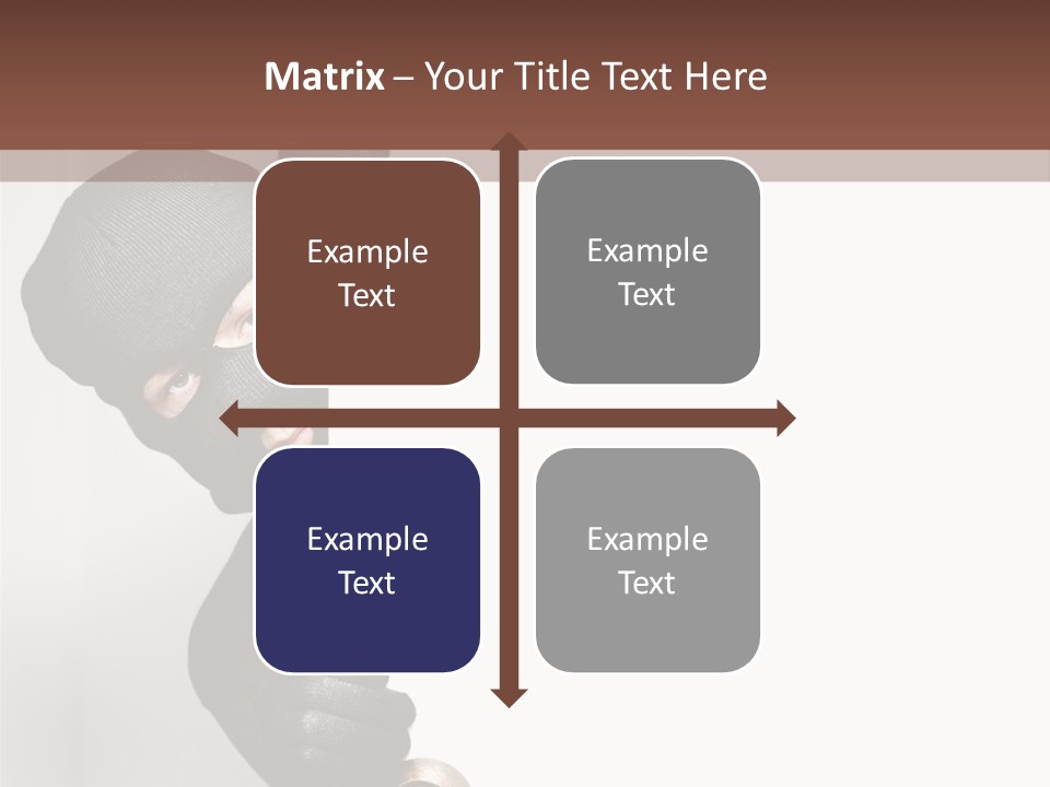 Safe Burglar House PowerPoint Template
